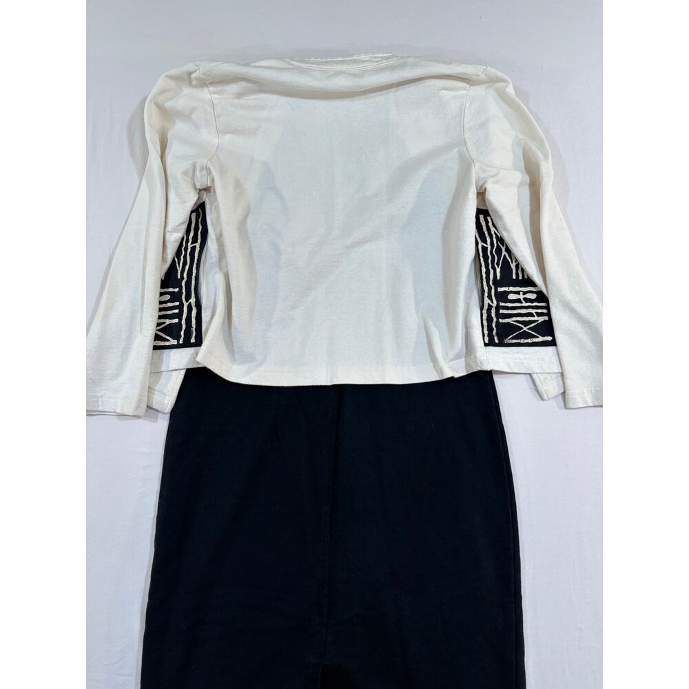 On The Rocks California Vintage 90s 100% Cotton Tank Dress Jacket Set Medium - Picture 8 of 13